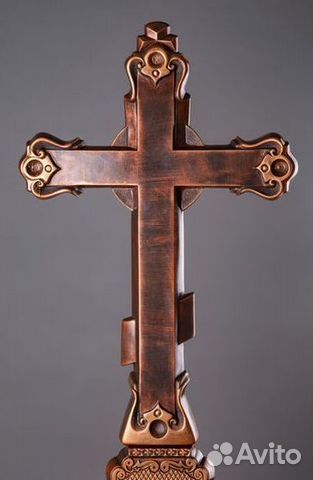 Крест надгробный литой