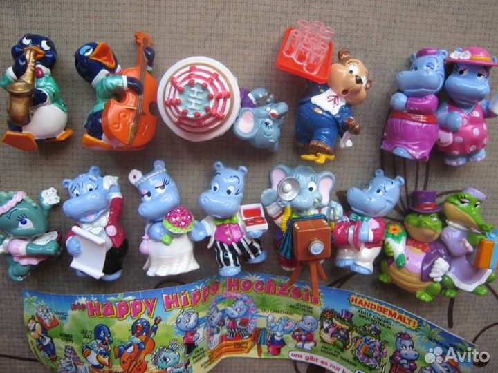 Киндер-сюрпризы,свадьба, крокодилы, бегемоты