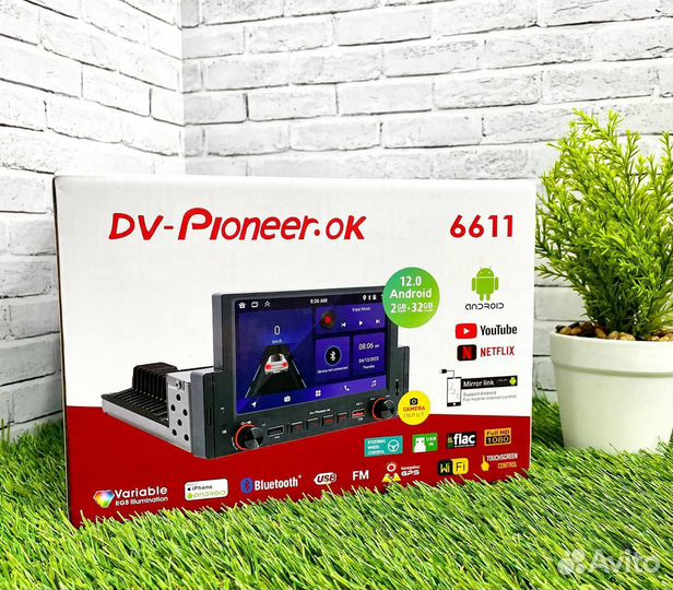 Магнитола Pioneer с экраном 5