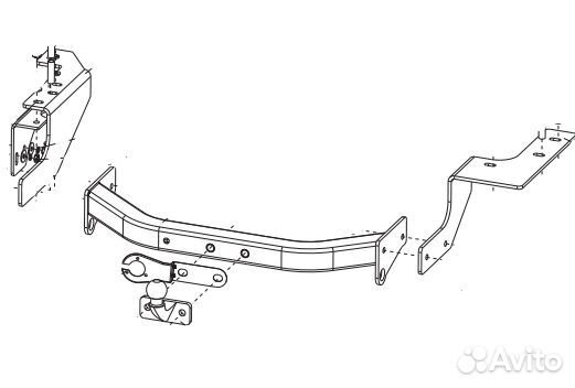 Фаркоп Baltex для Great Wall Hover H3 2009-2013