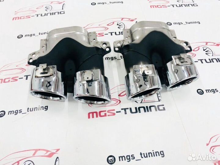 Chrome насадки w205 C43 AMG стиль 2019+