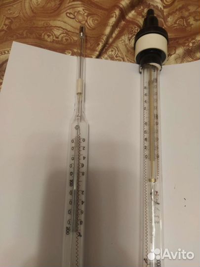 Термометры лабораторные ртутные и ареометры