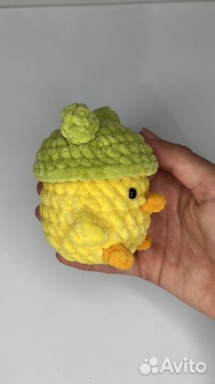 Вязанные игрушки. Вязанная уточка. Амигуруми Утя