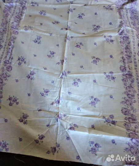 Лен,хлопок.370х150см.СССР.Простынь, скатерть.Винта