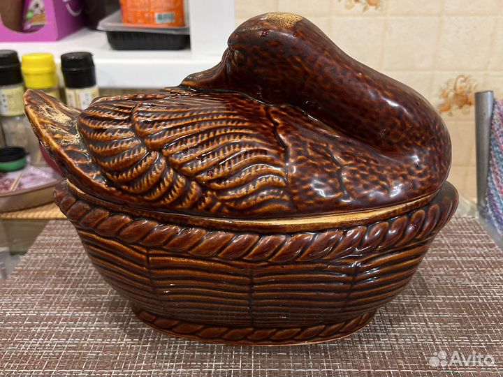 Посуда Утятница керамическая