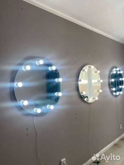 Зеркало с лампочками