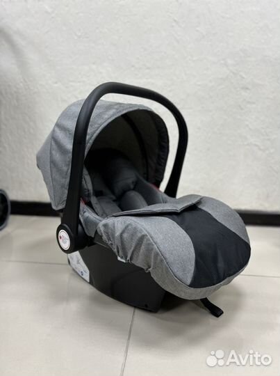 Коляска трансформер 3 в 1 Luxmom v9 серый