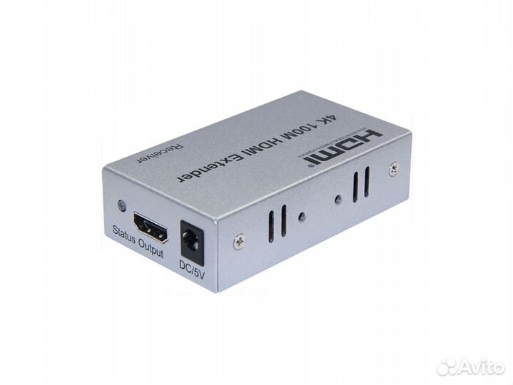 Удлинитель hdmi (F), CAT5e/6 (F) витая пара 4K, 10