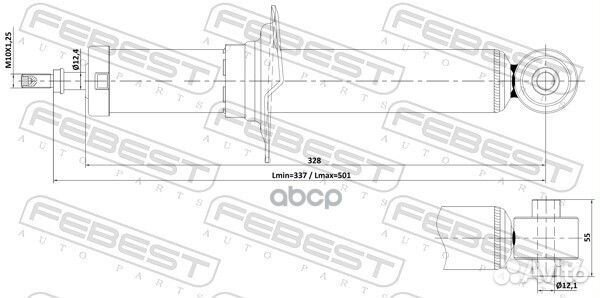 08110-003R амортизатор задний Subaru Legacy 14