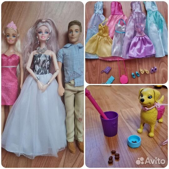 Куклы, одежда для кукол, собака для барби