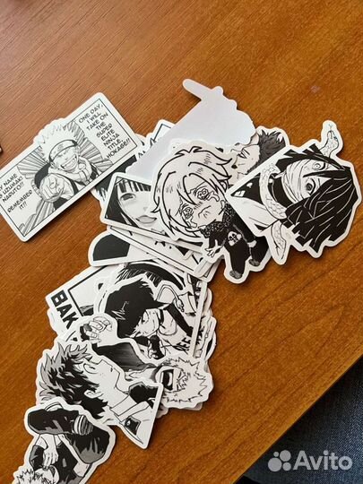 Аниме наклейки набор 25 шт