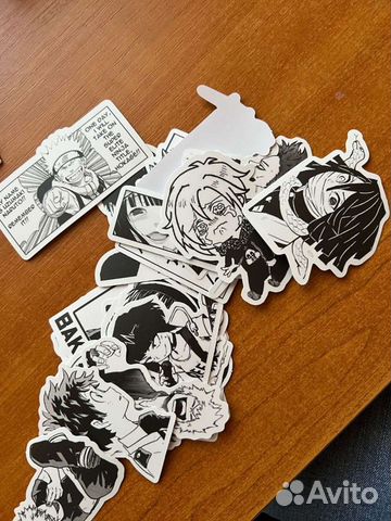 Аниме наклейки набор 25 шт