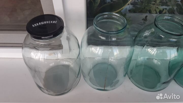 Стеклянные банки 3-х литровые (цена за 5 шт.)