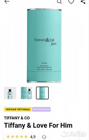 Мужская туалетная водаTiffany&love For Him