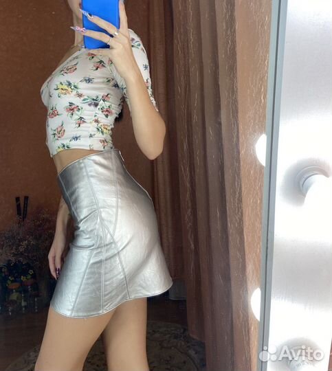 Кожаная юбка