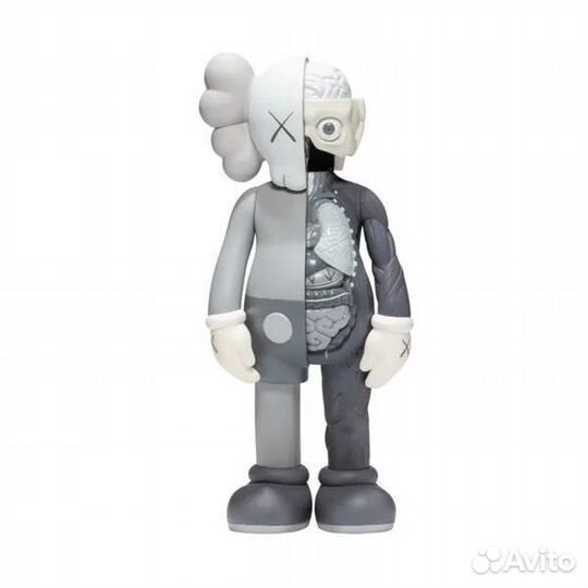 Коллекционная фигурка kaws companion anatomy серый