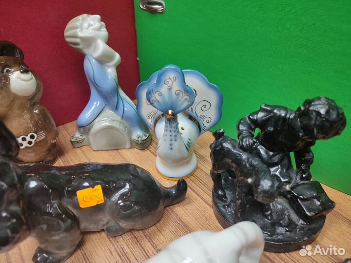 Фигурки. Чугун Касли. Фарфор лфз. Бронза