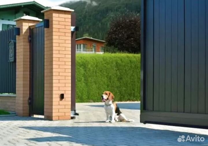 Откатные ворота с установкой