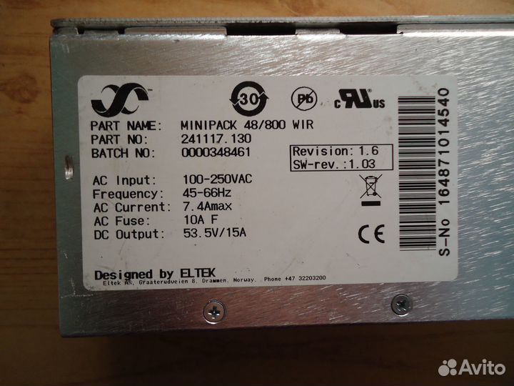 Серверные блоки питания на 48V