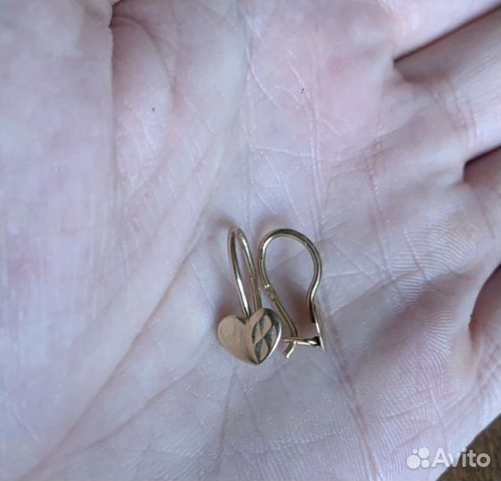 Золотые серьги детские