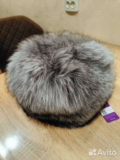 Новая шапка из натурального лисьего меха