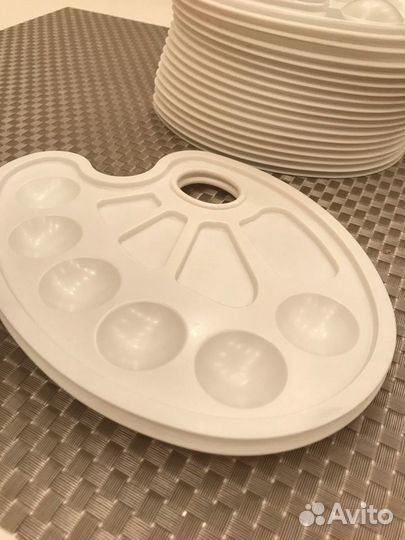 Палитра для смешивания красок, белая