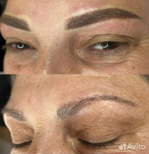 Перманентный макияж бровей