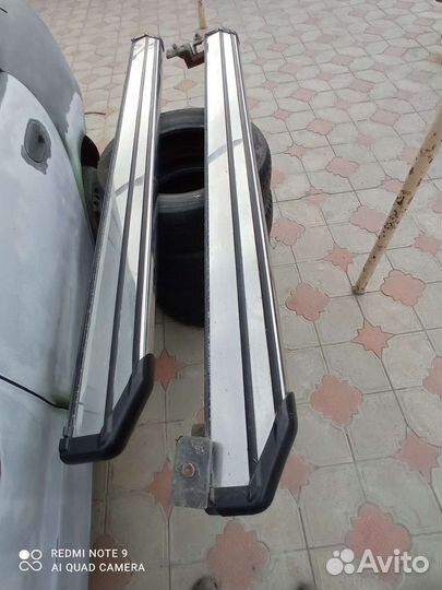 Пороги подножки на mercedes ML(W164)