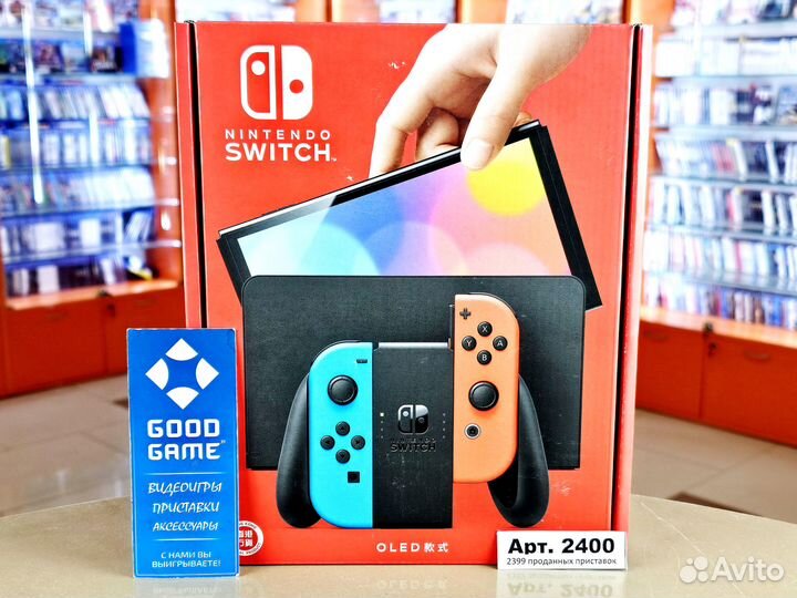 Nintendo Switch oled 64Gb. Новая. Гарантия 3 мес