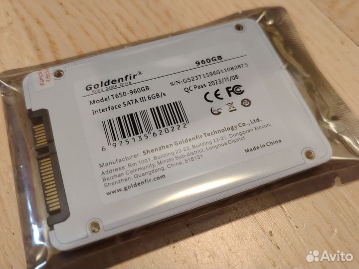 SSD Goldenfir 960 Gb