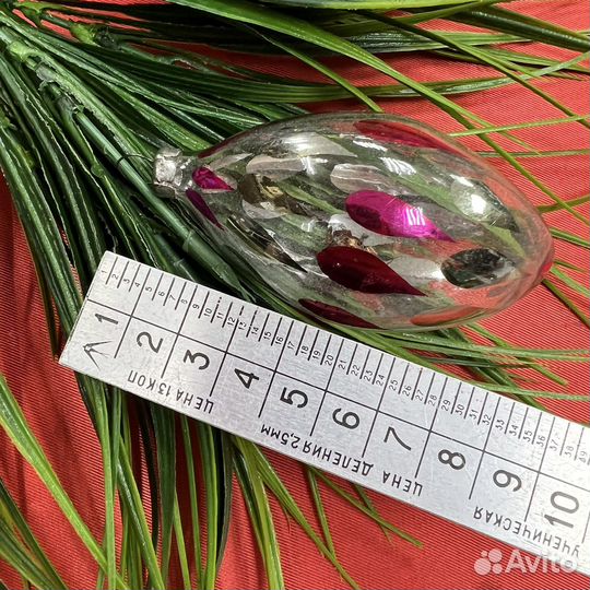 Елочная игрушка глинка СССР целая (сзр)