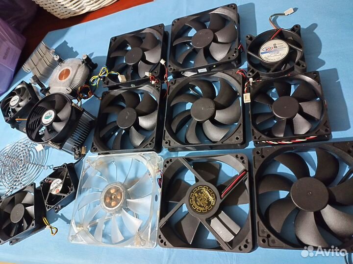 Кулеры-вентиляторы 16шт