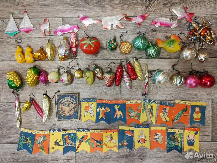 Игрушки елочные СССР