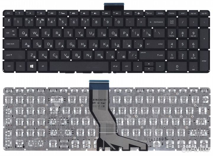 Клавиатура для ноутбука HP Omen 17-W000 черная с б
