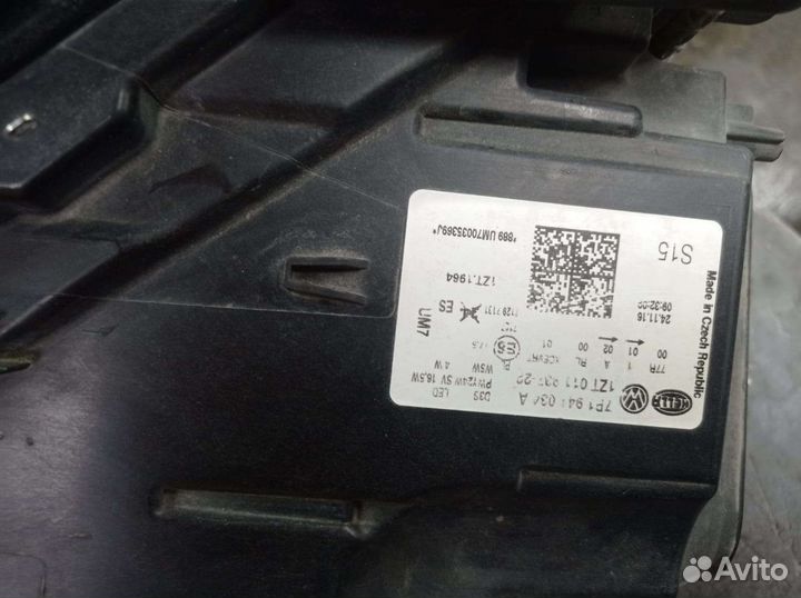 Правая фара volkswagen touareg 2017 год