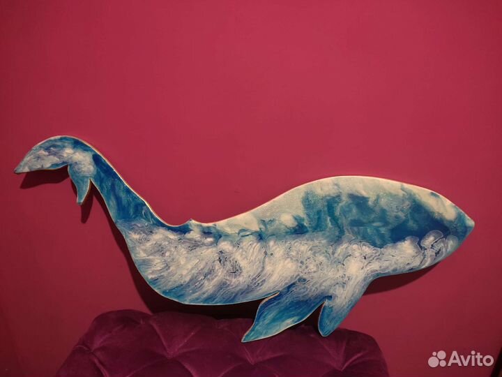 Киты, эпоксидная смола, ручная работа