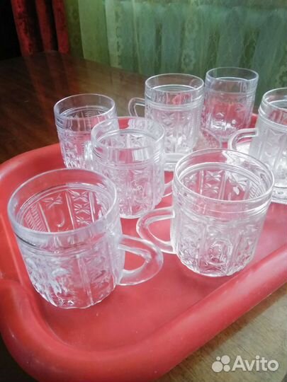 Бокалы, фужеры, рюмки хрустальные