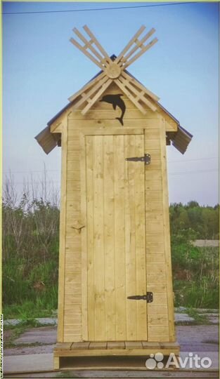 Дачный туалет с лебедем UMX