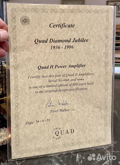 Усилитель мощности. Моноблоки quad II