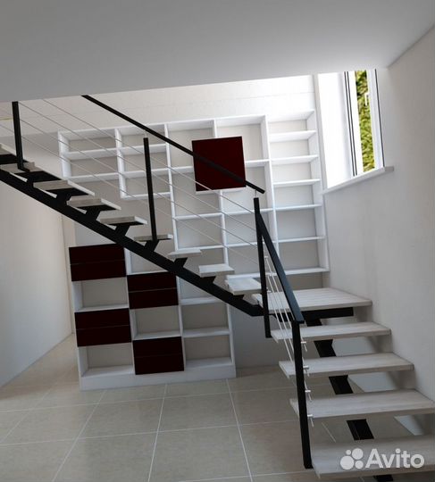 Лестница из метала