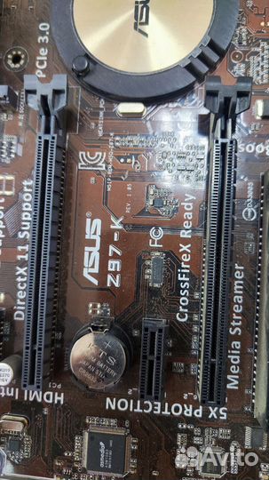 Материнская плата asus z97-k 1150 i7-4770k