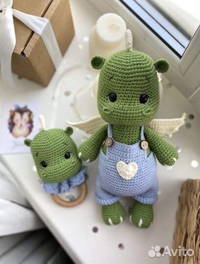 Вязаные игрушки ручной работы дракон символ года