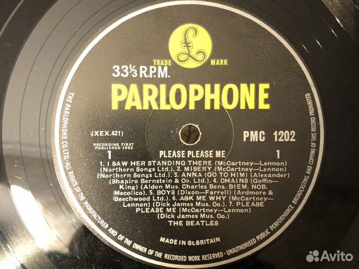 THE beatles please please ME LP