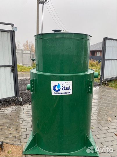 Септик Био на 4 человека, без электричества.Монтаж