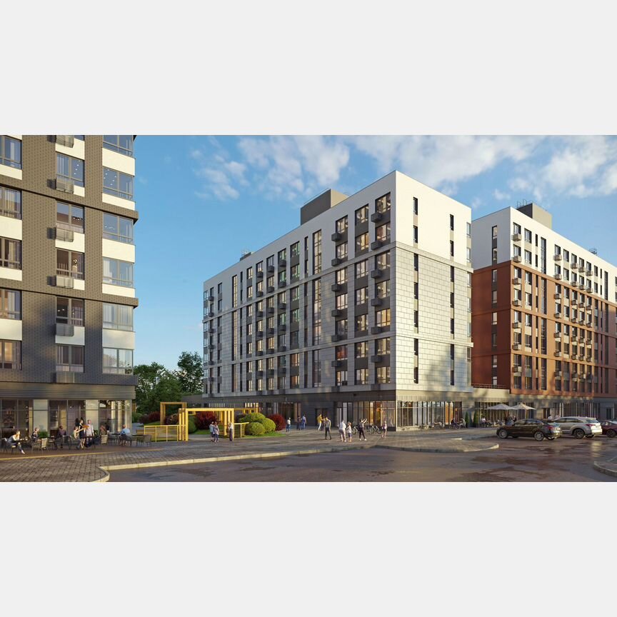 2-к. квартира, 51,9 м², 13/18 эт.