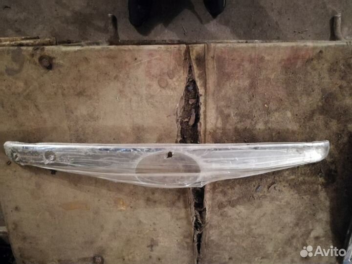 Хромовые накладки на задние и передние фары + накл