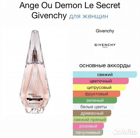 Туалетная вода Givenchy Ange ou Demon Le Secret