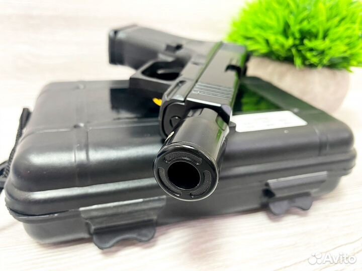 Зажигалка пистолет металлический