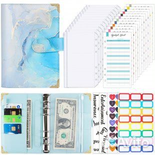 Блокнот на кольцах с файлами для ведения бюджета