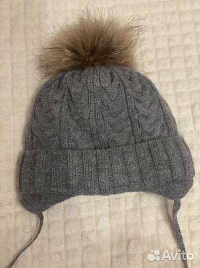 Шапка futurino с натуральным мехом